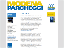 Tablet Screenshot of modenaparcheggi.it